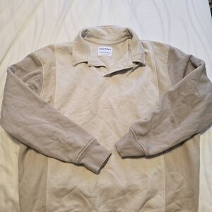 Old Navy Tan Long Sleeve Polo